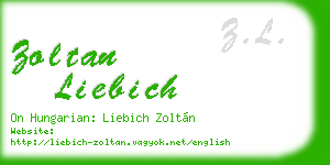 zoltan liebich business card